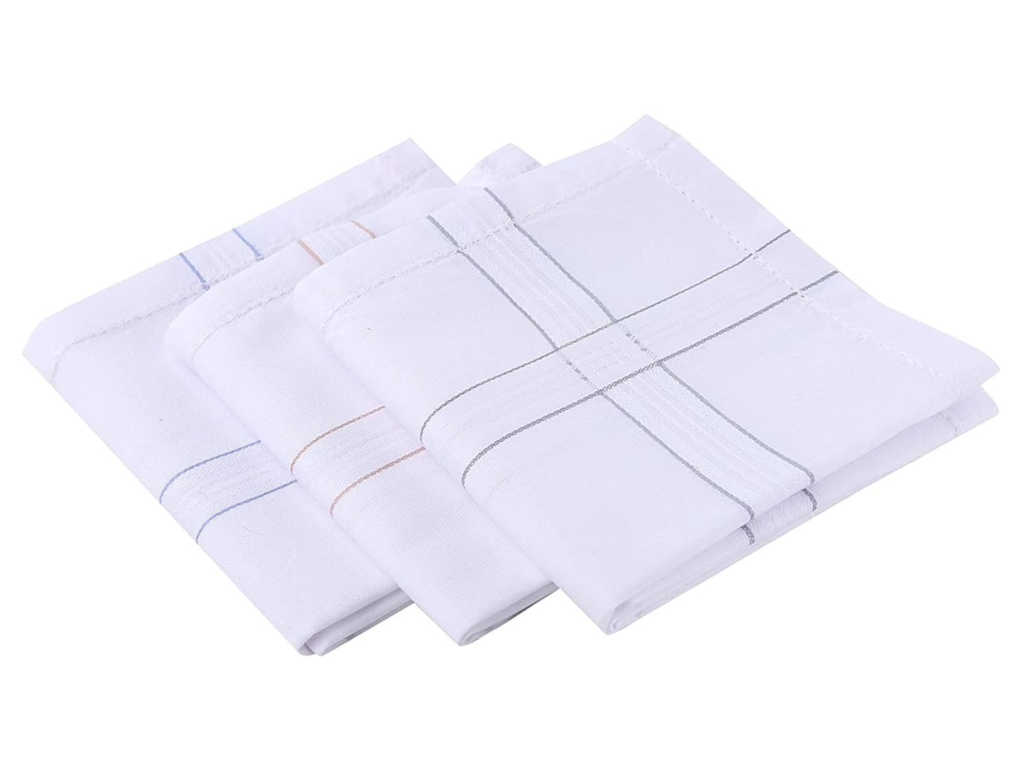 Buy Men's Cotton Handkerchief White Coloured 306 at Amazon.in