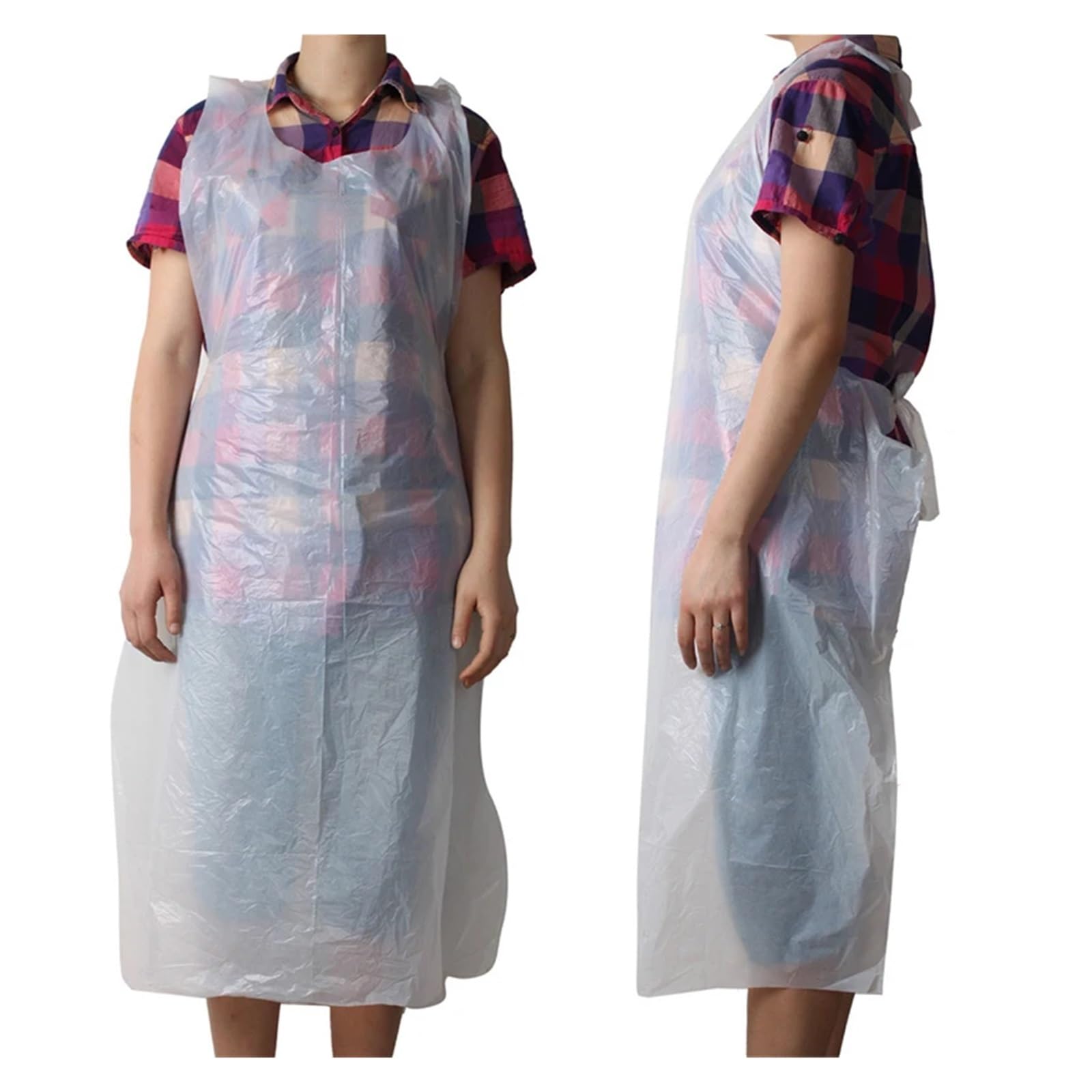 Schürze Herren 100PCS Küchenschürzen Kunststoff Wasserdichte Schürze Einzeln Verpackte Kleider for Männer Frauen Küchenschutz Zubehör