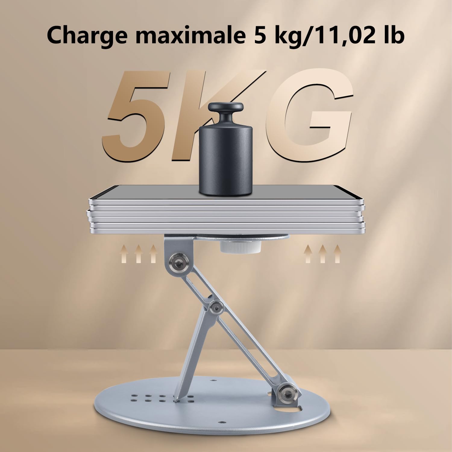 Eroshoo Beamer Halterung Ultrakompakt 180° Drehbar Faltbare Beamer Wandhalterung mit 1/4 Zoll Universalschraube Mini Beamer Ständer für Heimkino, Spielzimmer und Büro