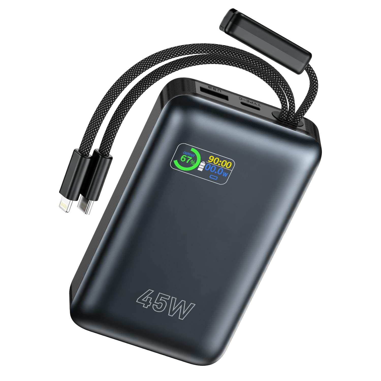 Amazon | 30000mAh 大容量 モバイルバッテリー 45W 急速充電 PSE認証