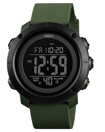 V2A Digital Mens & Boys Watch (Black Dial)