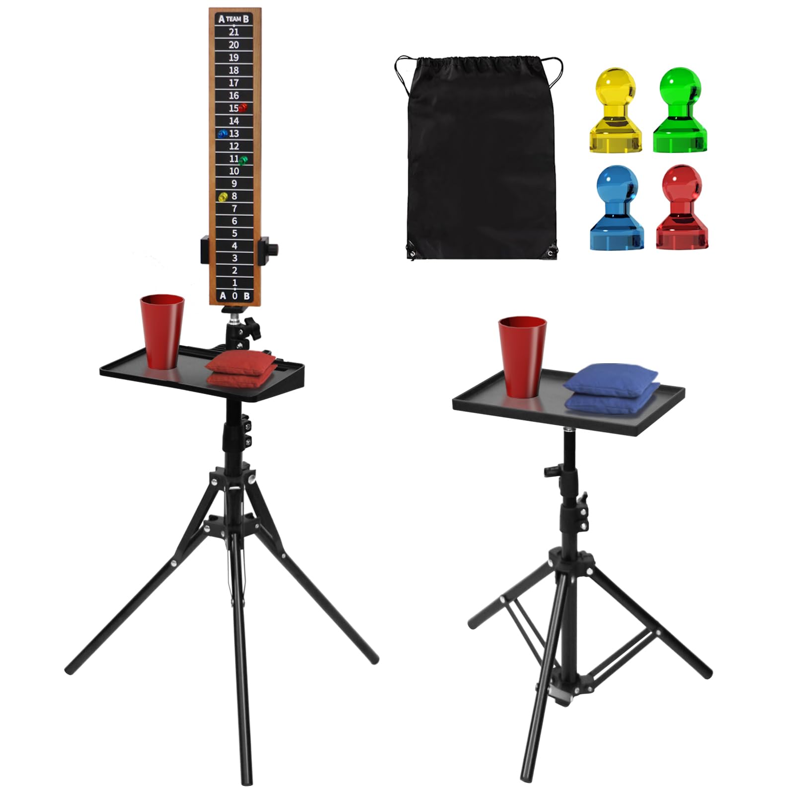 Amazon.com: AIWEILUCK 2 Sets Cornhole Scoreboard with Drink