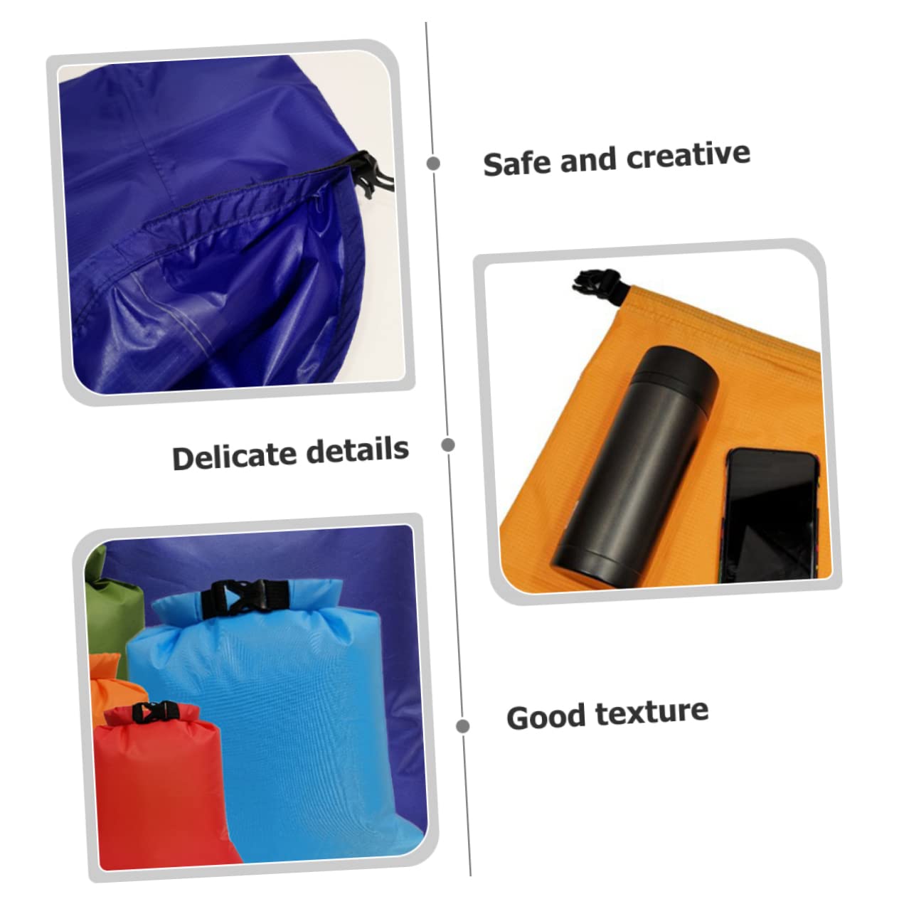 TOYANDONA 6pezzi Sacchetti Impermeabili Set Borse Compressibili Per Abbigliamento Resistenti e Leggeri Per All Per Escursioni Kayak e Attività Outdoor