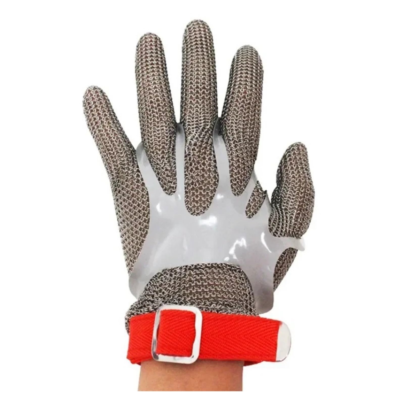 Guantes De Corte. Guantes De Trabajo Anticorte De 5 Niveles, Guantes De Seguridad De Alambre De Acero Inoxidable, Guantes De Trabajo Resistentes A Puñaladas, Corte De Metal Comodidad Adecuada(S white