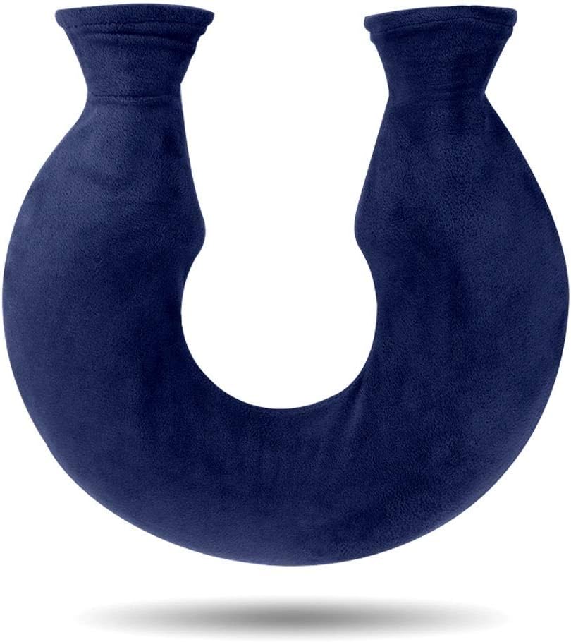 Hot Water Bottles Durable Bag U-Shaped Cervical Compress Heating Great For Pain Relief And Cold Therapy Water-Filled Bottle Transparent