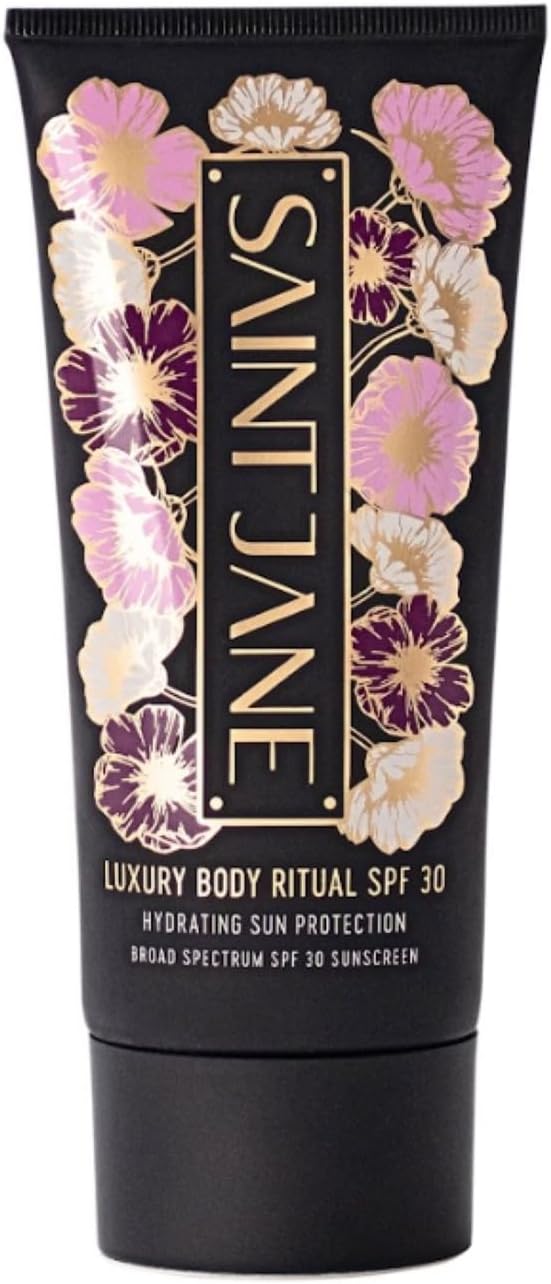 SAINT JANE - Body Sun Ritual - Skin Smoothing SPF 30 Mineral Sunscreen | Luxury, Floral-Infused, Clean Skincare (4 oz | 120 ml)