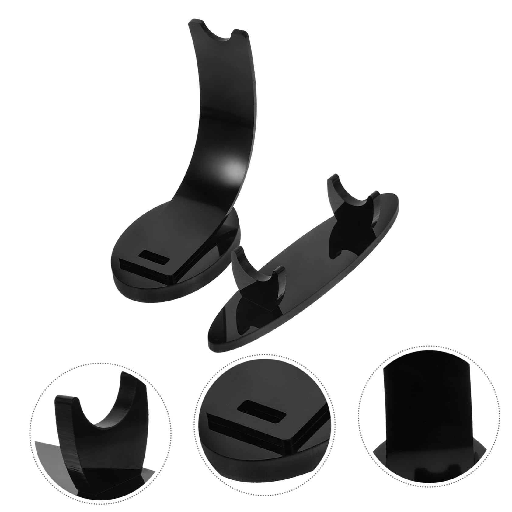 SHINEOFI 10 Stk Stifthalter Aus Acryl Nagelkunst Stifthalter Inhaber Punkt Für Augenbrauen Vertikaler Stiftständer Halter Für Füllfederhalter Durchsichtiger Black