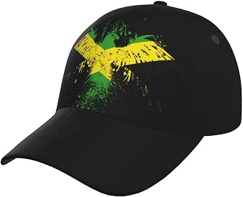 Jamaican Flag Baseball Cap for Men Women, Fashion Adjustable Jamaica Hat Casual Trucker Hats Sun Visor Caps