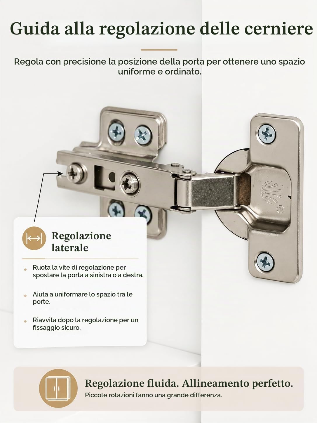 Hitsuki Credenza Sala da Pranzo Bianca con 4 Ante e 1 Cassetto 110×30×70cm | Credenza con 4 ante e 1 cassetto, spazio pratico per organizzare stoviglie, posate e accessori nella sala da pranzo