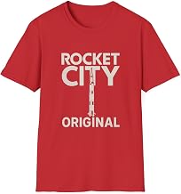 Rocket City Original T-Shirt – Retro NASA Saturn V Rocket Design – Huntsville Alabama Space Shirt