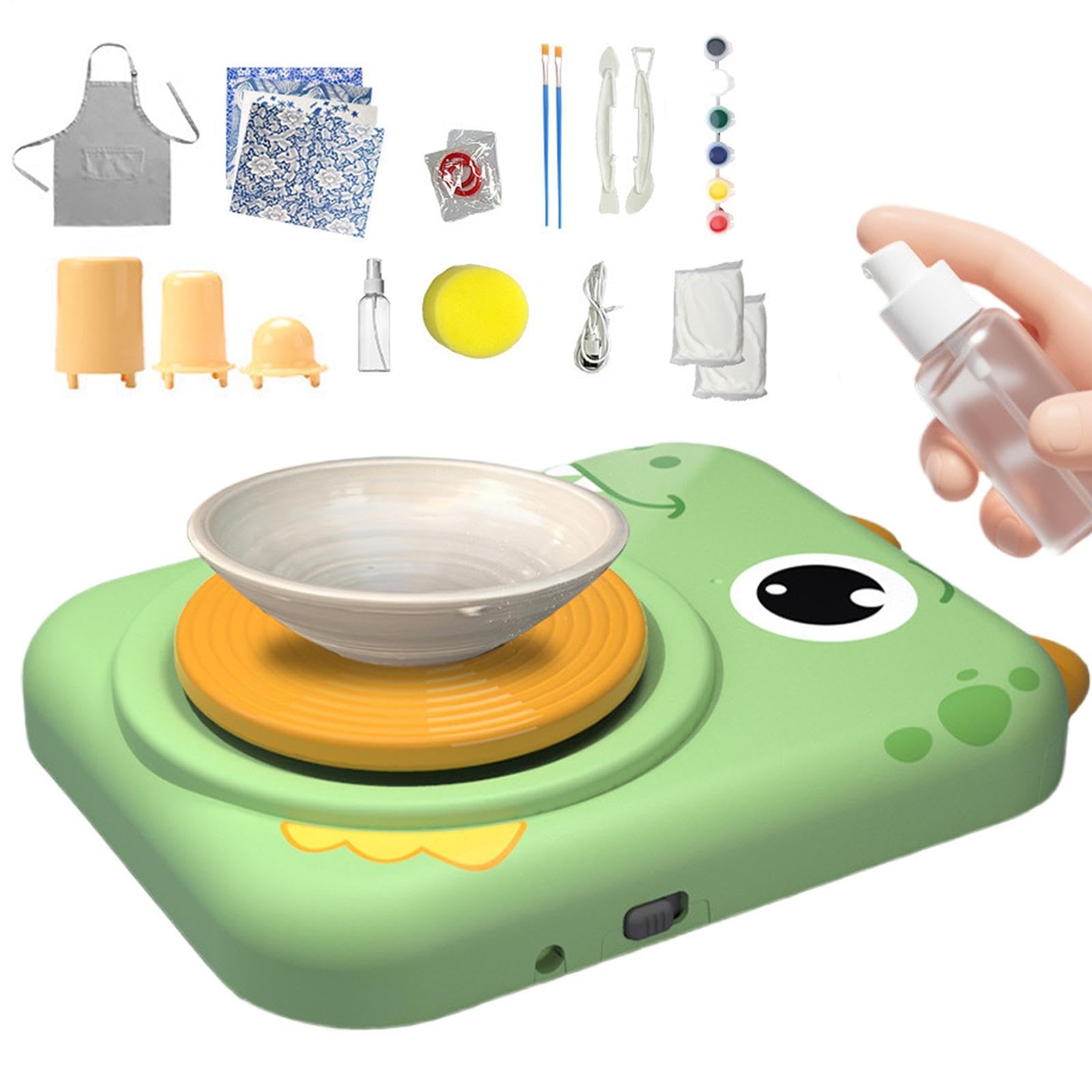 Kit Di Ceramica Per Ragazzi Giocattoli Di Arte Creativa E Artigianato | Kit Tornio Da Ceramica Per Ragazzi Per Bambini Attività Classe D'Arte Feste Di Compleanno A Scuola, In Aula E A Casa