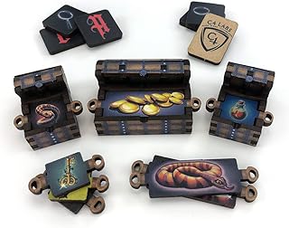 C4Labs Dungeon Chest Set | Interchangeable Contents | DND Battle Map Terrain | D&D Mat Terrain, RPG | 25mm