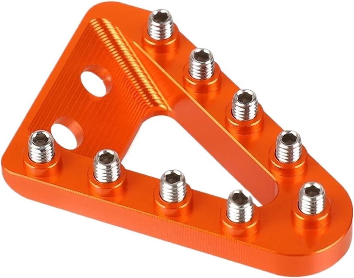 Moto Brake Pedal Step Plate Tip Fit for K-tm 125 250 300 350 400 450 500 530 SX SX-F EXC 2008-2015(Orange)
