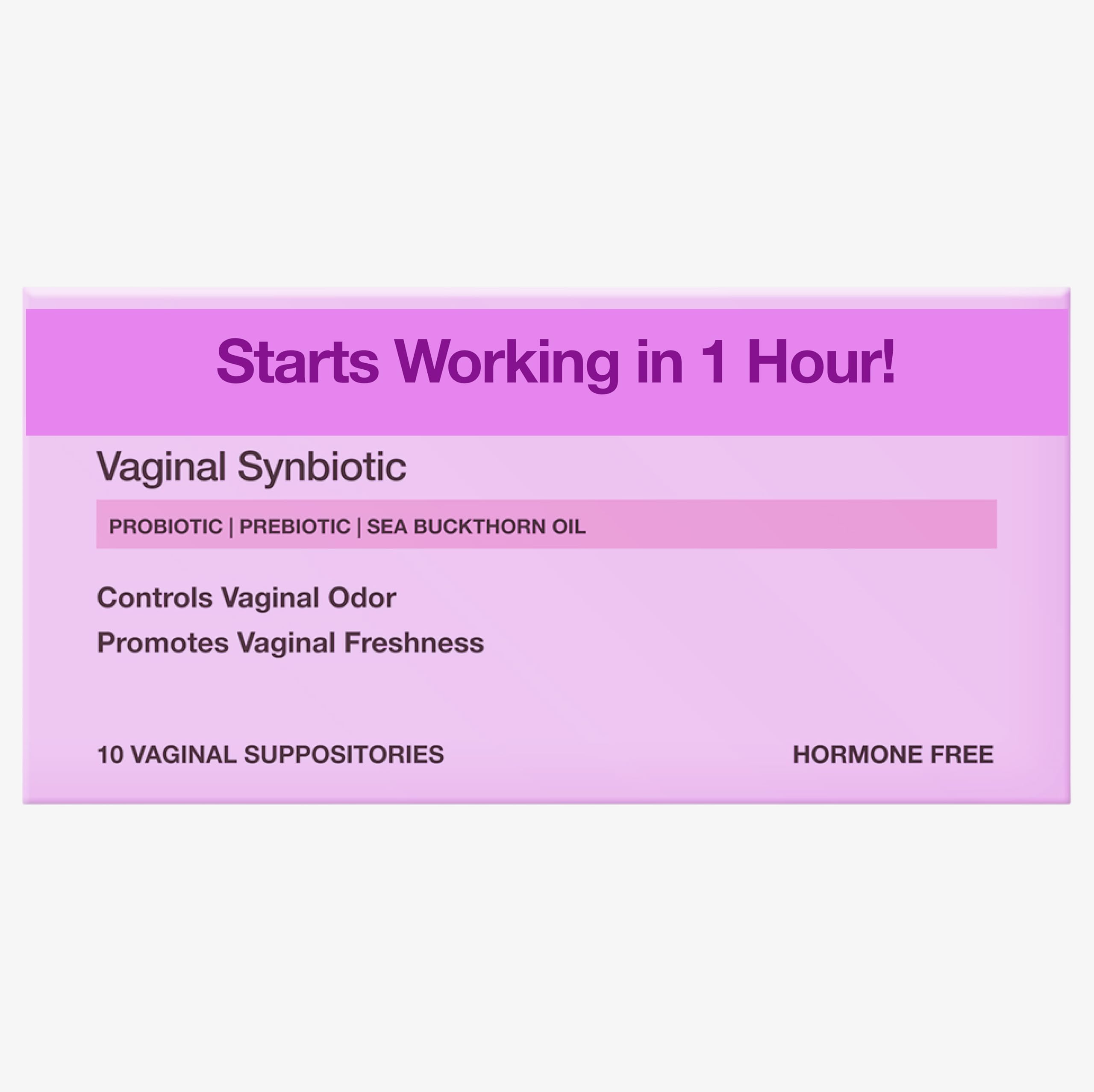 Vaginal Suppositories. BV Prevent. Vaginal Synbiotic for PH Balance and Odor Control. Probiotic and prebiotic, botanicals extracts. Natural Ingredients