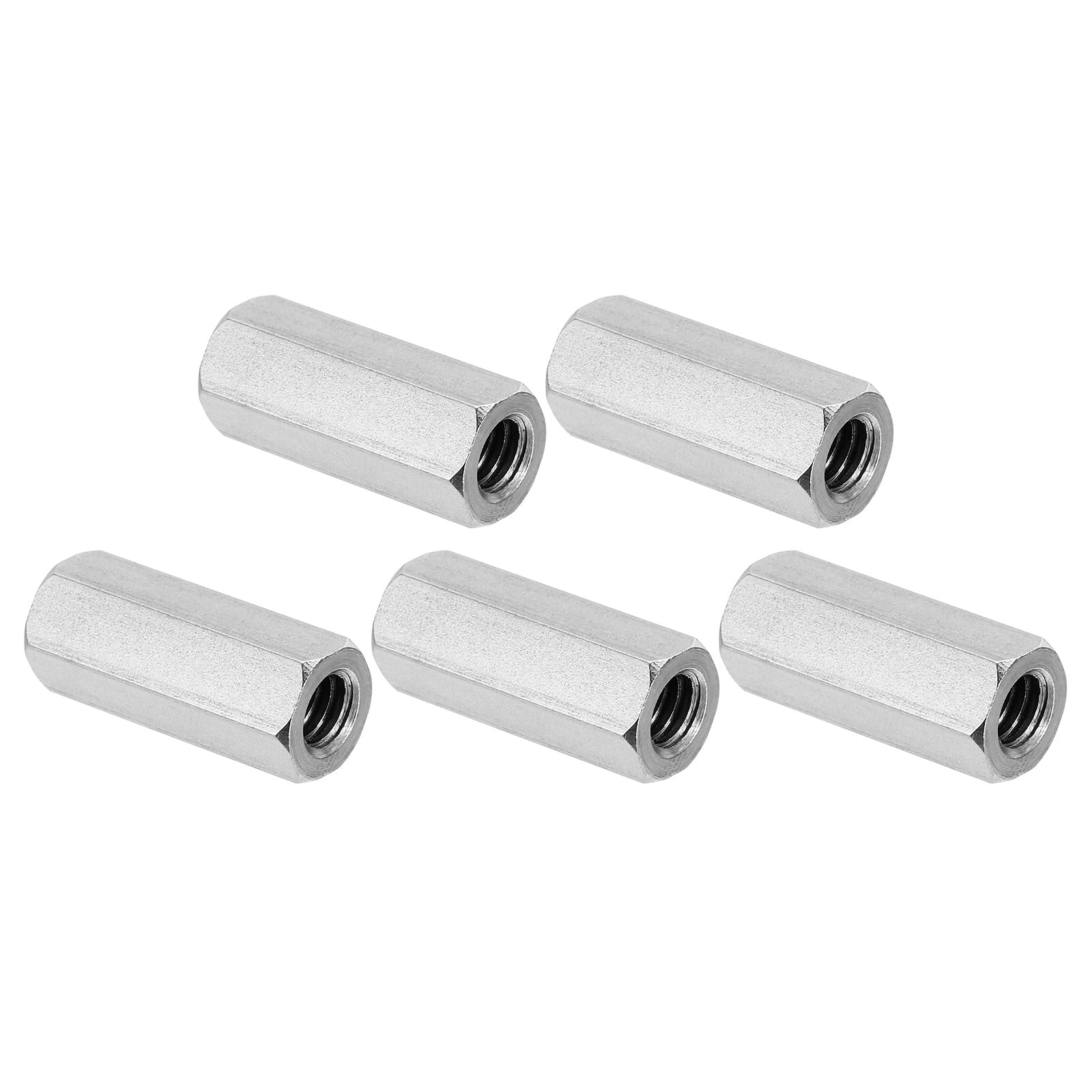 PATIKIL 1/4"-20 UNC 304 Stainless Steel Hex Coupling Nuts