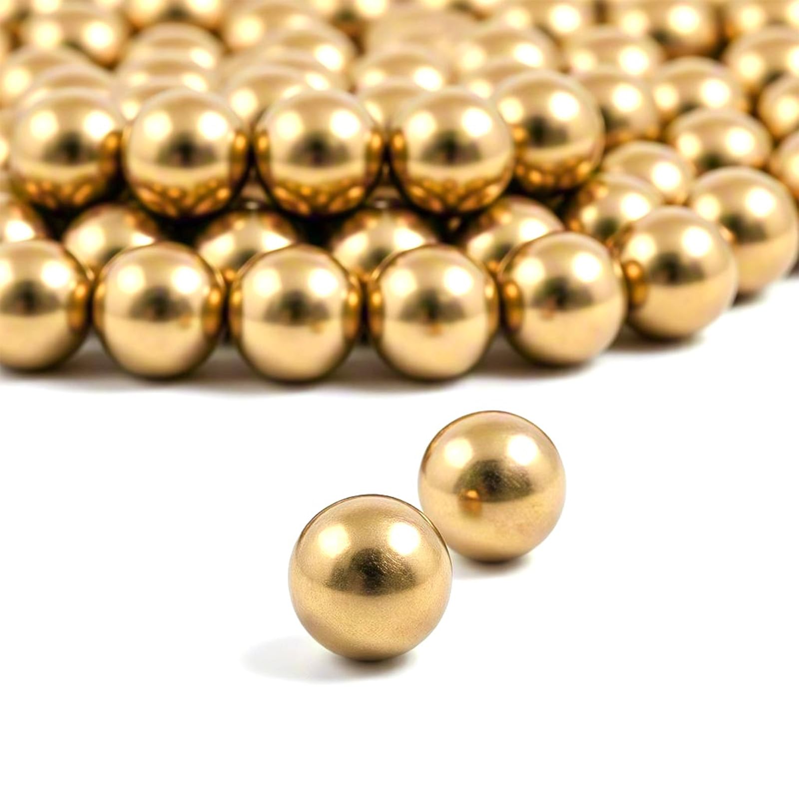 ZXTDBMBB 50Pcs H62 Precision Brass Balls Solid Brass Balls Diameter 1/2