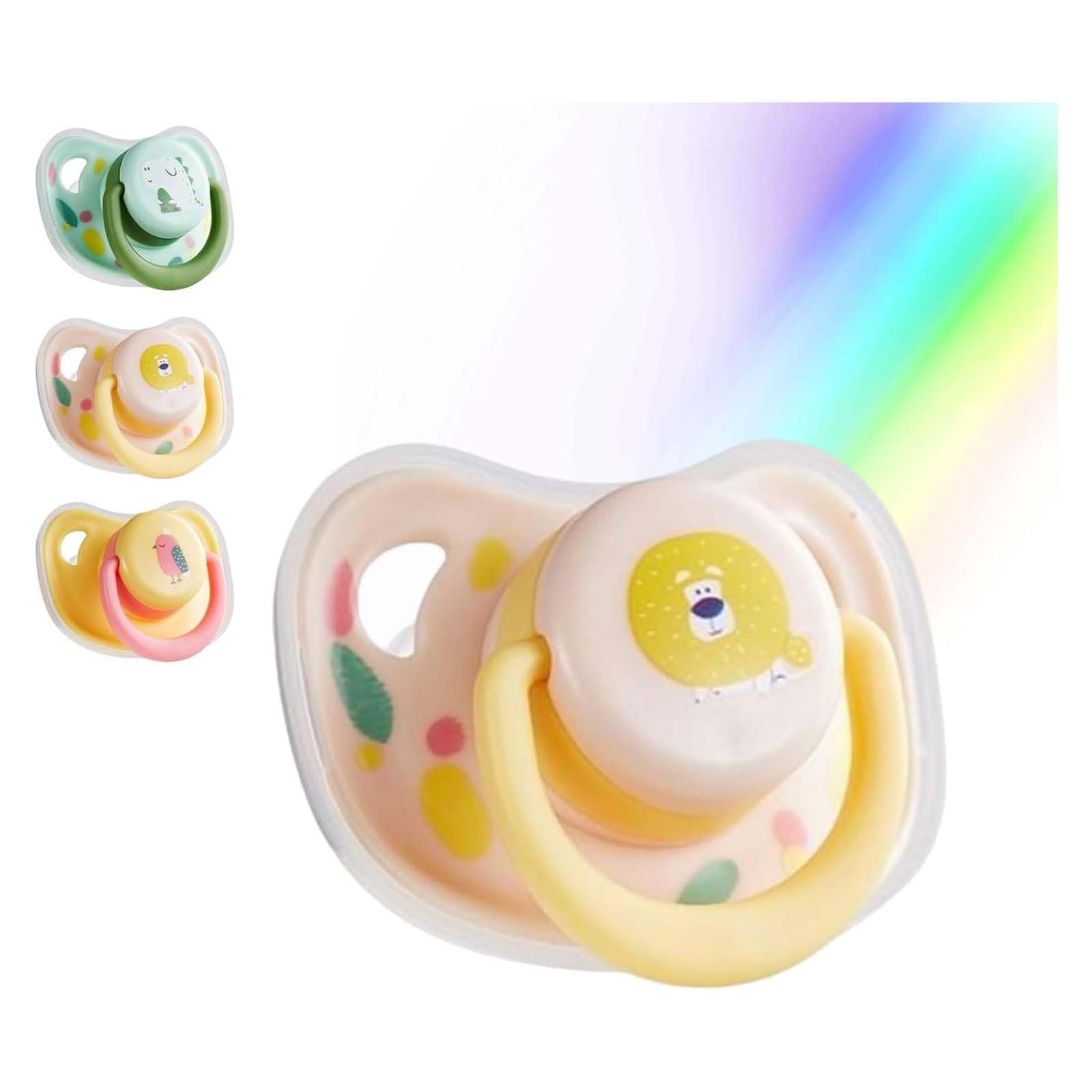 Pet Dog Silicone Pacifier Puppy Kitten Calming Pacifier Small Dog Cat Chew Toy Animal Accessories Decoration,Latex Dog Toy,Puppy Kitten Calming Pacifier Puppy Chew Toy for Teething (Pink)