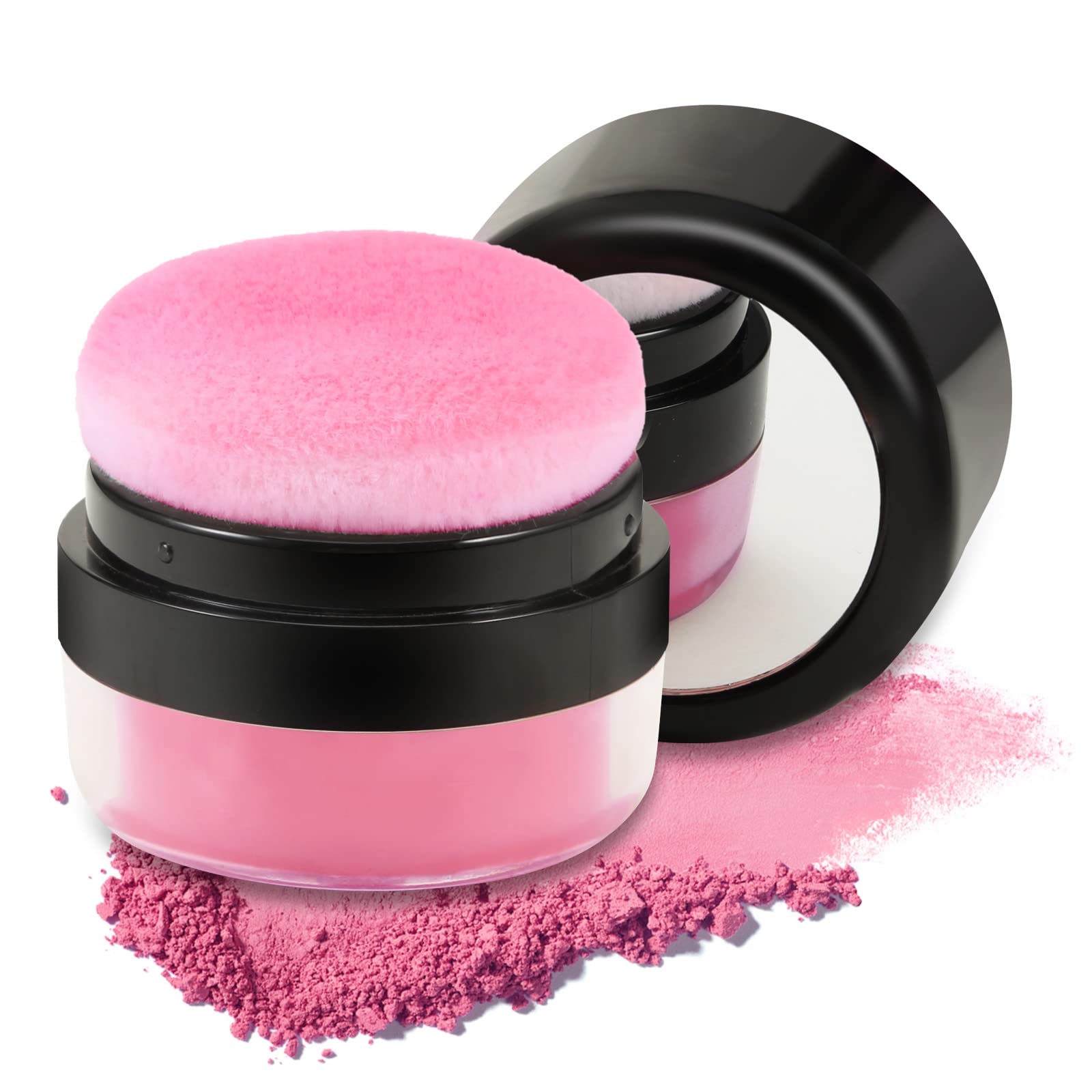 Boobeen Blush poudre libre, Blusher naturel pour les joues, Blush hautement pigmenté, maquillage facile à estomper, à porter tout au long de la journée.