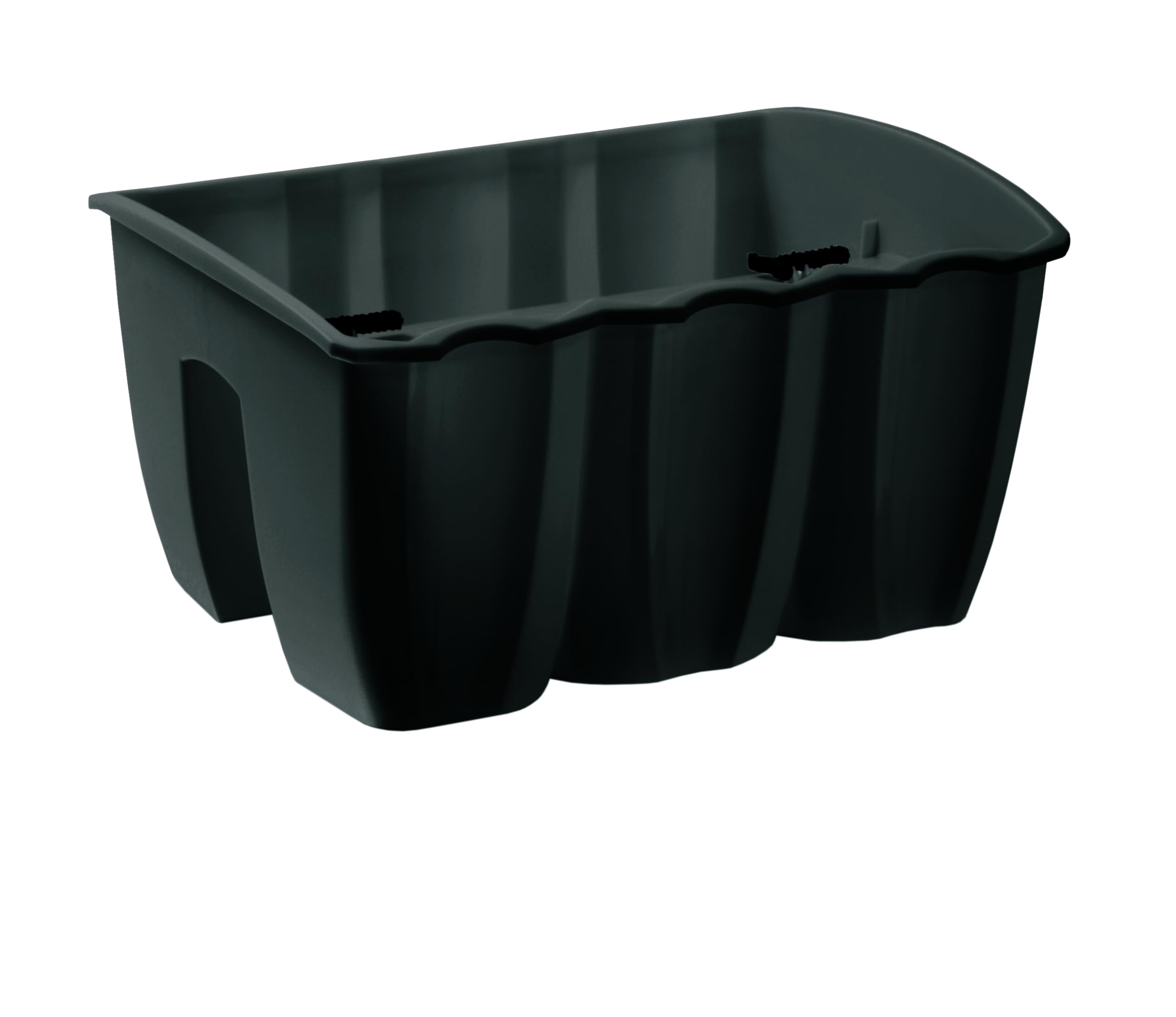 Jardinière 20 x 28 x 39 cm - Jardinière de balcon avec système d'irrigation et embouts en caoutchouc pour l'évacuation de l'eau - Cache-pot pour balcon ou jardin - Pot de plantes protège les racines
