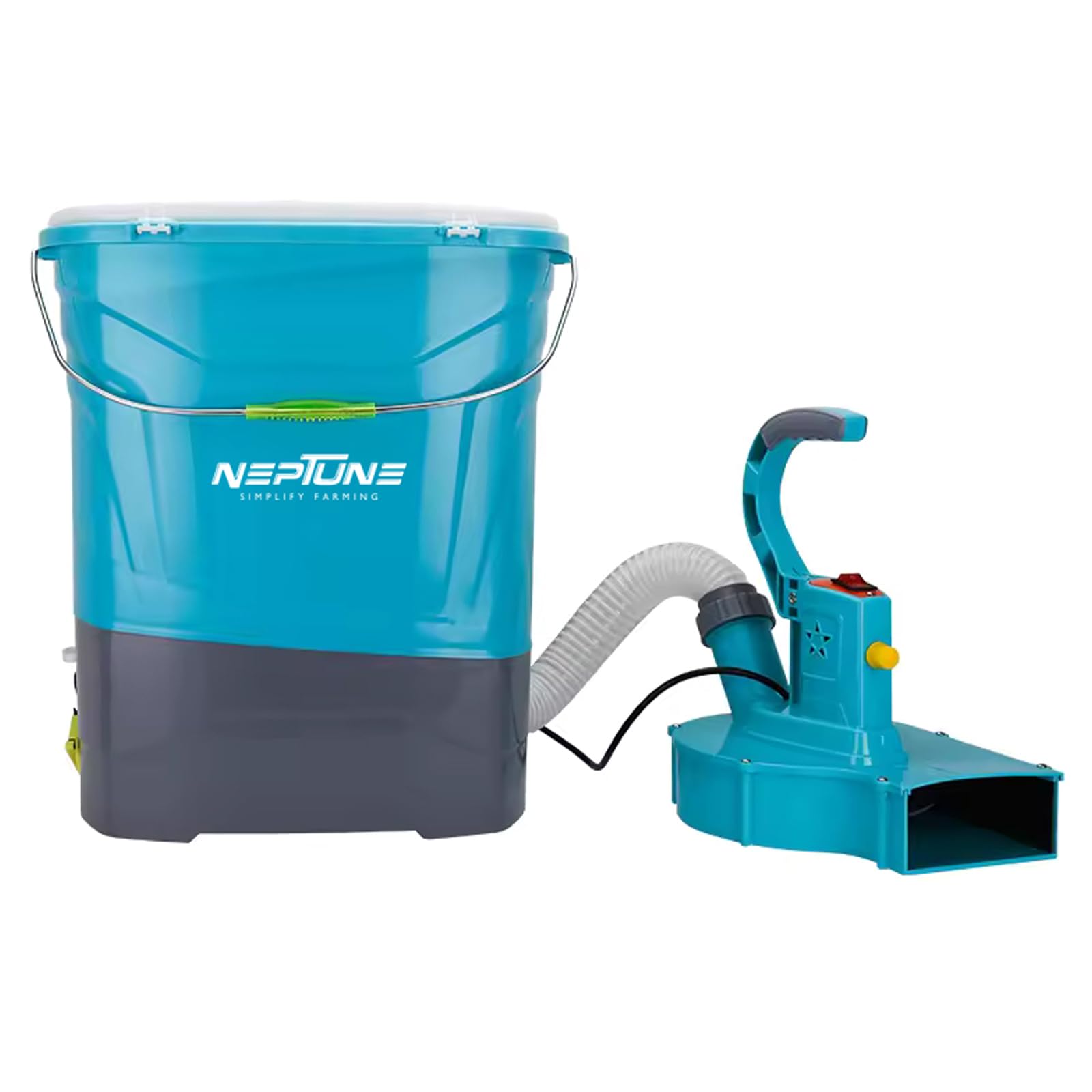Neptune Simplify Farming Electric Knapsack Fertilizer Spreader 12V 8Ah Battery | 20L Tank Garden & Agriculture Spreading Machine | Ergonomic Backpack Design for Vegetables, Trees & Soil Care-image-4