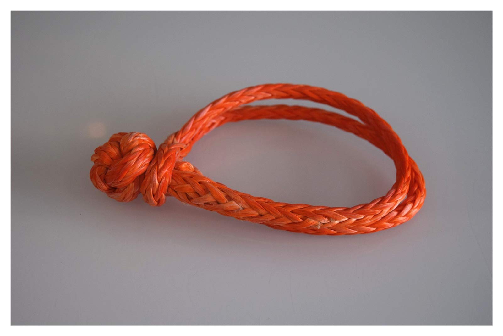 Winch Rope, Orange 6mm*80mm Synthetic Soft Shackle,UHMWPE Rope Recovery Grip