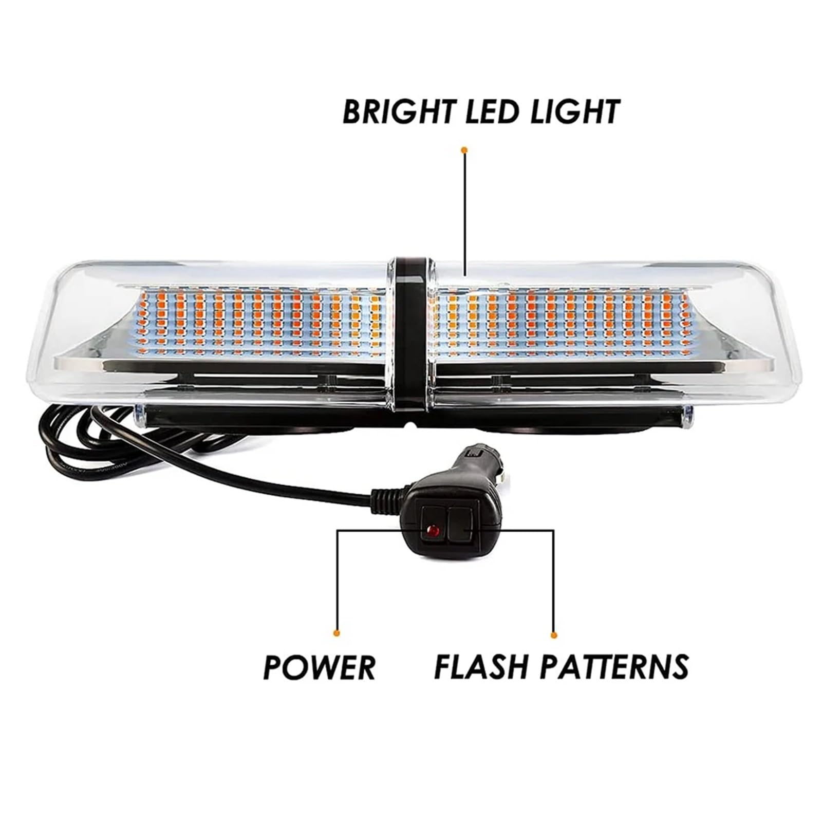 12"72 LED czerwony niebieski błysk ostrzeżenie o zagrożeniu awaryjnym bezpieczeństwo samochód dach światło stroboskopowe mini policyjne znaki bezpieczeństwa reflektorów (czerwony i niebieski)