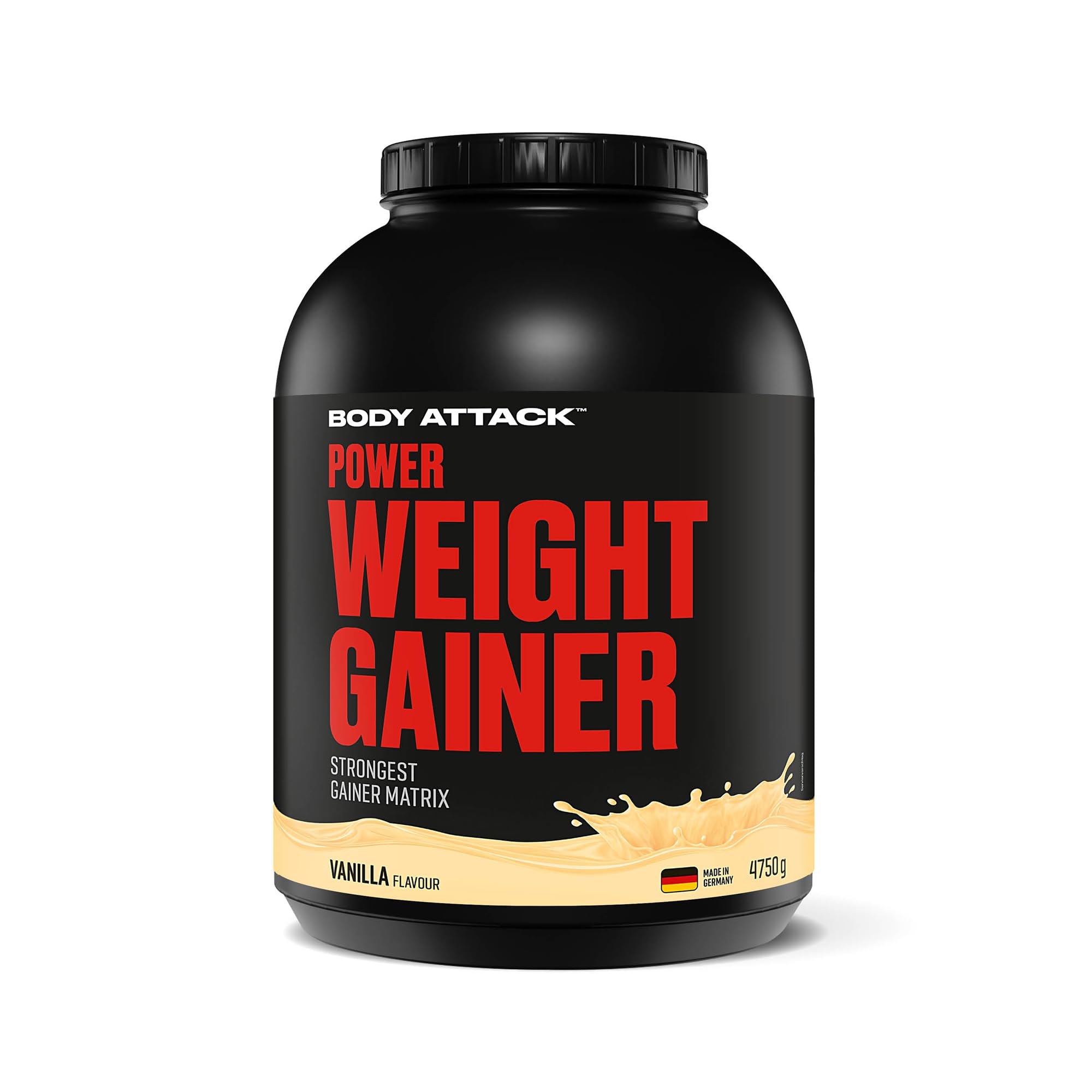 Body Attack Power Weight Gainer Complément pour Sportif Vanille