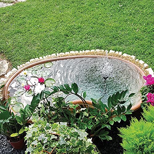 Kit Completo Laghetto da Giardino Modello Polinesia in vetroresina, Misura Vasca 140 cm x 80 cm + Filtro Interno con Giochi d'Acqua Stagno Artificiale capacità 200Lt Pompa Inclusa