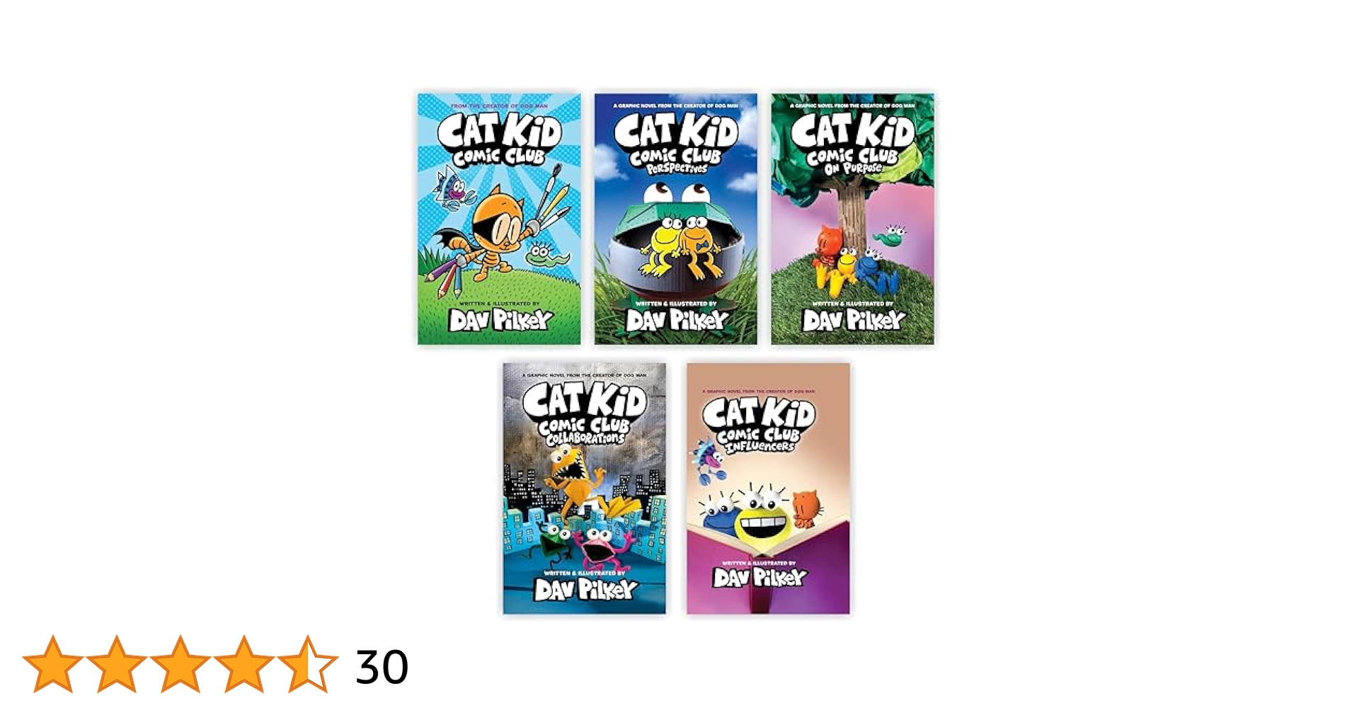 Dog Man & Cat Kid Comic Club セット13冊 The Cat Kid Comic Club Collection A Graphic Novel #1-5 Book