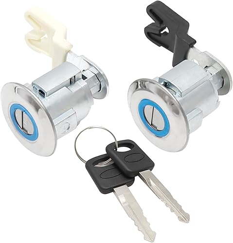 ZDUSKUY - Juego de cilindros para cerradura de puerta de combustible adecuado para Ford E150 E250 Econoline Van F150 F250 Super Duty Truck Explorer