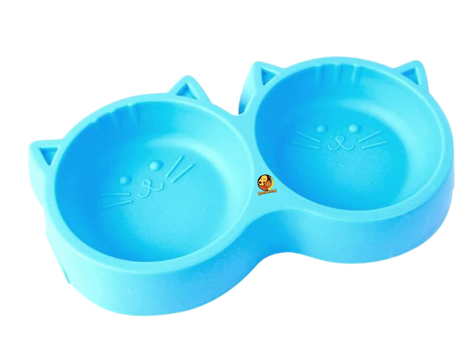 Foodie Puppies NonSlip, NonToxic Pet Feeding Plastic Cat Face Shaped