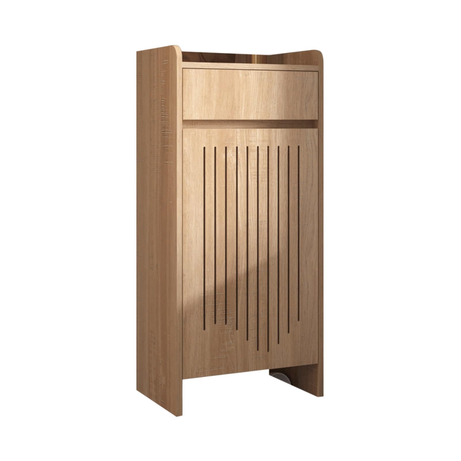 Vertikales Schuhregal Mit 5 Ebenen, Schuhschrank, 5-lagiger Schuhschrank, Multifunktional Schuhablage Schuhaufbewahrung, für Flur, Wohnzimmer, Schlafzimmer(Light Brown,35cm/13.8in)