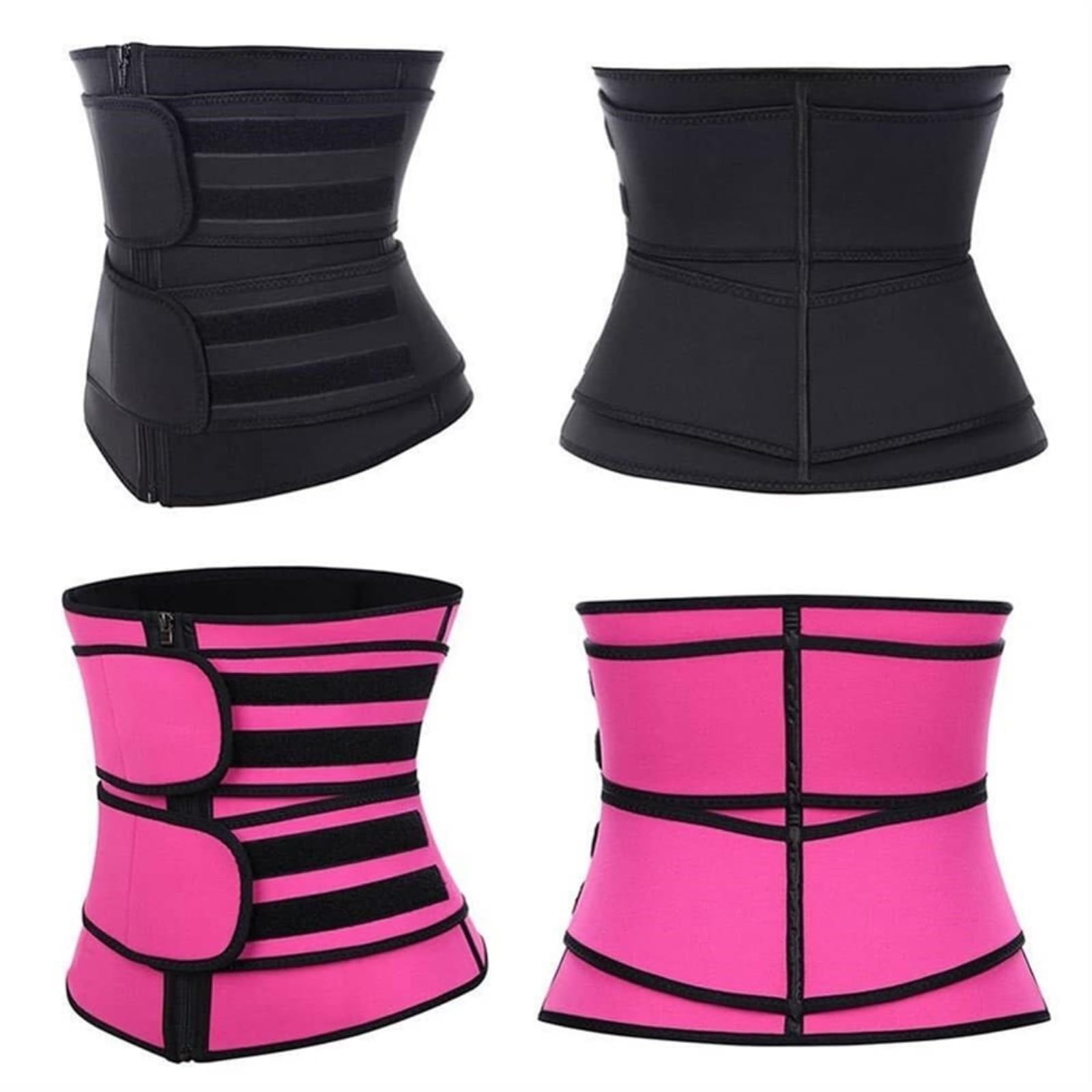 Ceinture De Sudation Abdominale Shaperwear Ceinture De Soutien Lombaire pour La Taille Corsets Ceinture De Sauna Sangle De Contrôle du Ventre Entraîneur De Taille(Black,XXL)