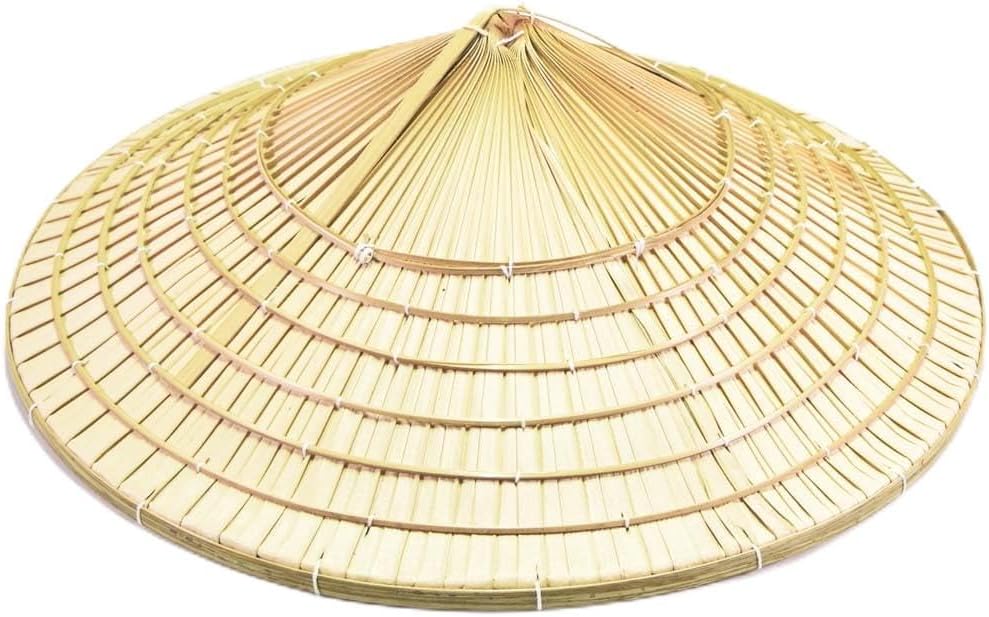 Amazon.co.jp: 竹笠 竹籐帽子 快適 レトロ 手作り 織り 麦わら帽子 観光旅行 農場キャップ釣り 農家 漁師 サンシェード 帽子 ...
