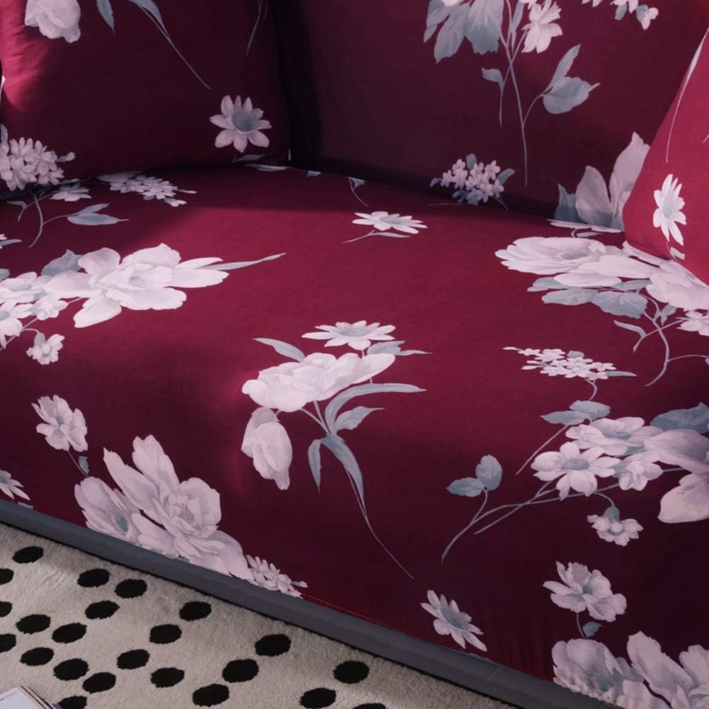 Elastic Slipcover Sofa Cover Cushion Protector (for 3 People Couch) (Four-Person seat 235-300cm)