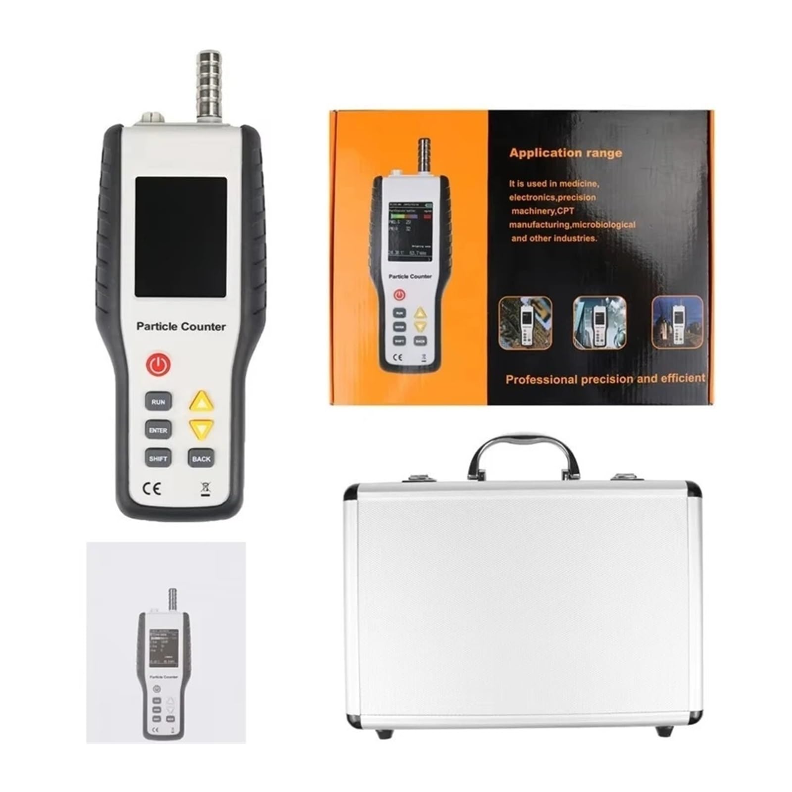 Monitor Jakości Powietrza, HT-9600 Detektor PM2,5 PM10 Licznik Cząstek Pyłu Zanieczyszczenia Powietrza Miernik 2,8 Cala Wyświetlacz LCD