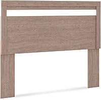 Vista 8 de Signature Design by Ashley Flannia - Cabecera moderna de plataforma, matrimonial, color marrón grisáceo