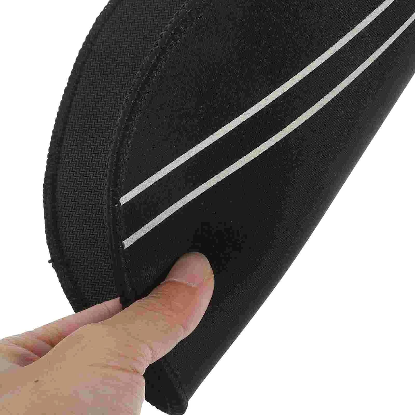 Silenciador De Batería Almohadilla silenciosa for platillo de tambor, Kit de práctica de Tenor, conjunto de accesorios negros en tela, accesorios de asiento de goma, 2 uds. Para PráCtica Silenciosa(25