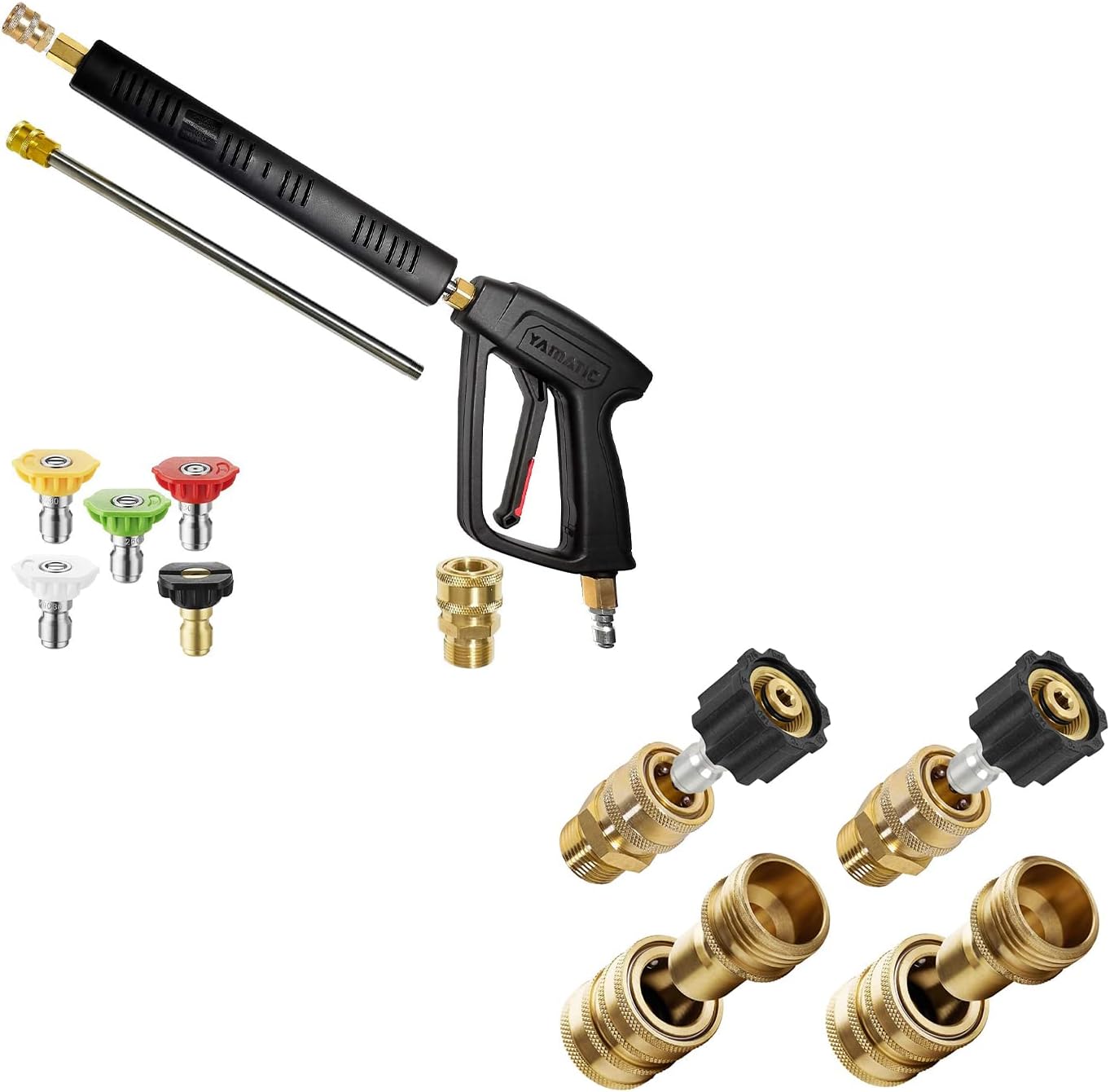 YAMATIC Pressure Washer Gun with Extension Wand and