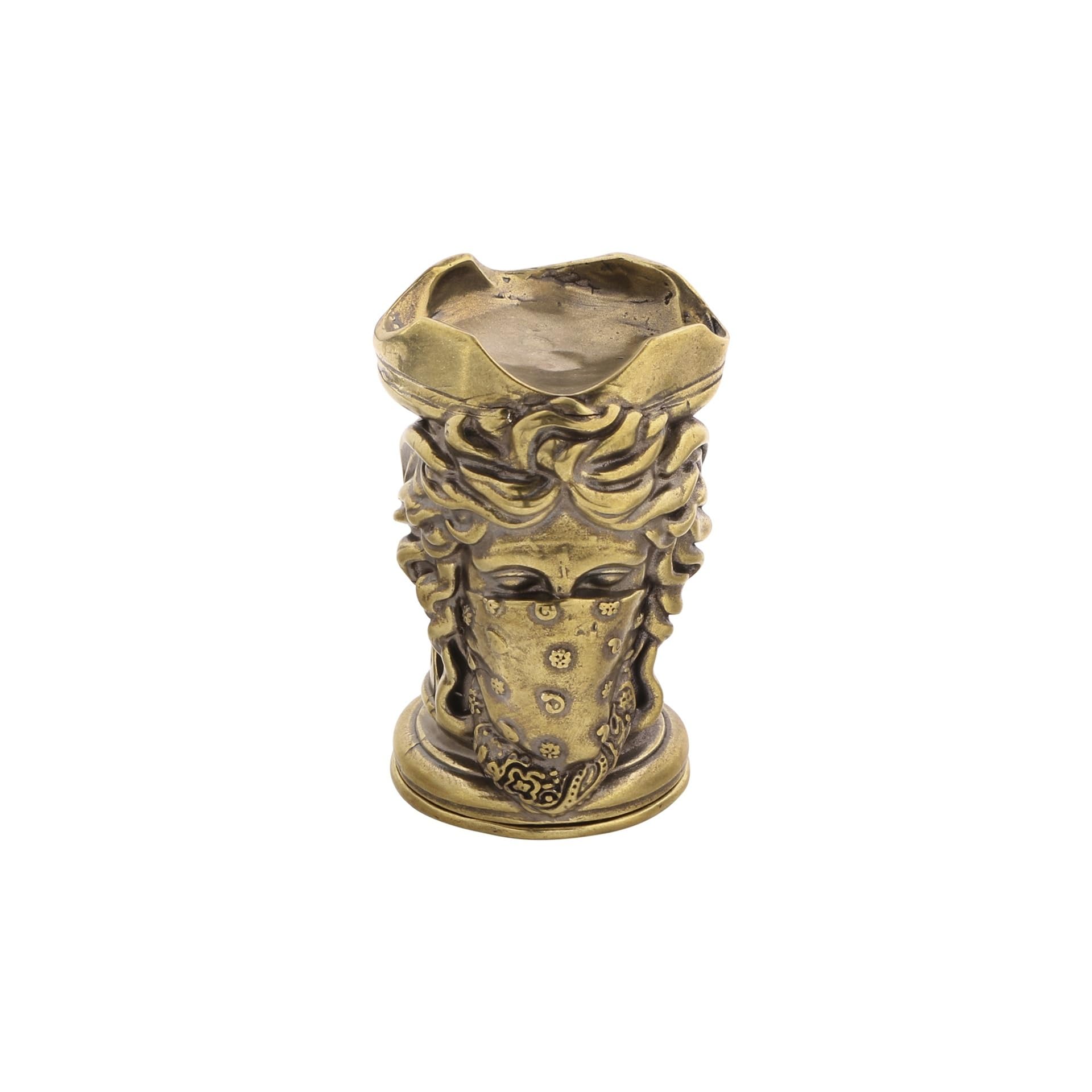 Huolimxun Medieval Mythological Goddess Incense Candlestick Statue Brass Retro Antique Nordic Bronze Crafts Collection Ornaments