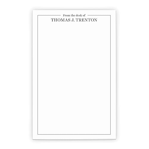 From The Desk Of Men's Notepad, Professional Notepads for Men or Women, Personalized Gift for Men, Personalized Desk Stationary Set, Your choice of