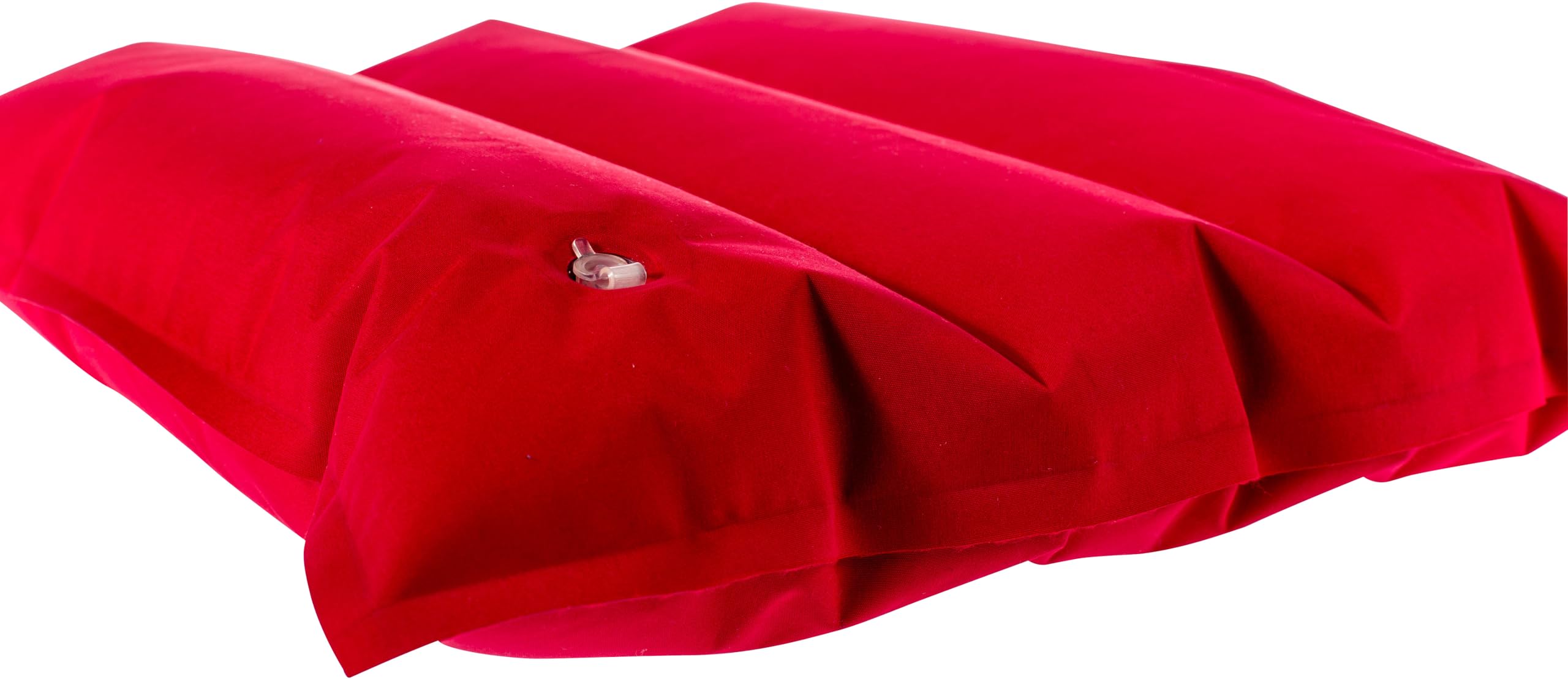 C.A.O. Oreiller Gonflable Rectangulaire – Confort Compact Pour Nuits En Plein Air, Rouge