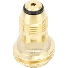 Gas Tank Adapter | Brass POL to QCC1 Converter for Camping Stoves/Grills/Heaters | Non - Leakage Design, Easy Connect & Disconnect