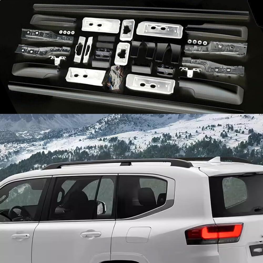 Aluminum Roof Rack for Land Cruiser LC300 2021-2024 crossbars for Secure Luggage Cargo Storage Durable for Travel Adventures (2PCS)
