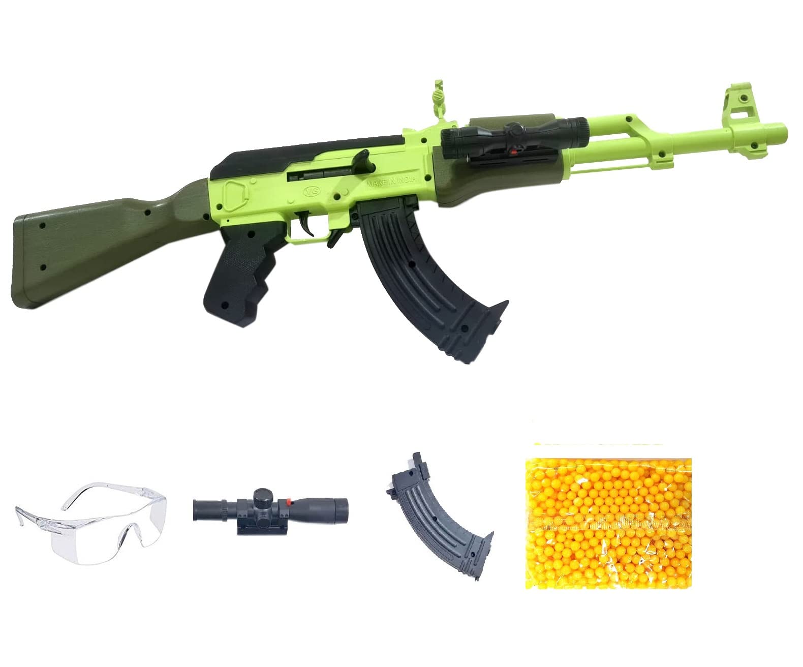 See full amazon price history chart for IndusBay® 23 Inches Long AK47 Gun Toy BB Bullet Gun AK 47 with 500 Plastic BB Bullets Long Range Army Style Toy Gun for Kids Boys Adults,White IndusBay® 23 Inches Long AK47 Gun Toy BB Bullet Gun AK 47 with 500 Plastic BB Bullets Long Range Army Style Toy Gun for Kids Boys Adults,White (B0BSLDGLPM) Amazon Price History, Amazon Price Tracker
