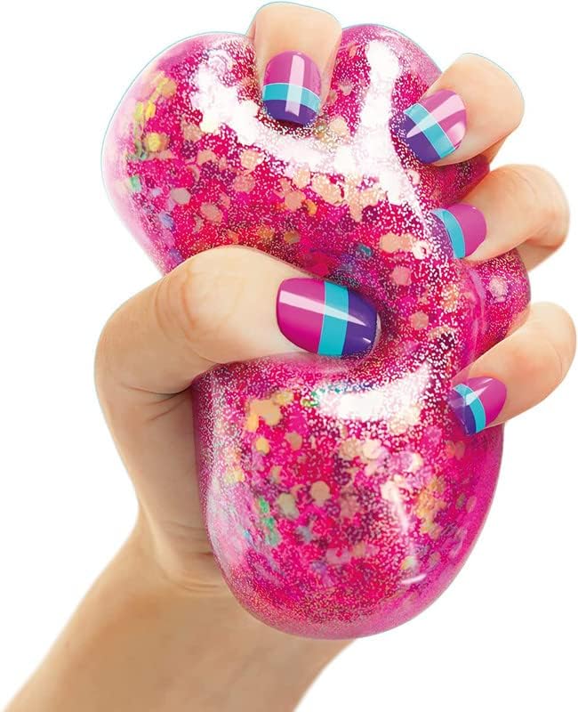 Doctor Squish: Squishy Maker, New Shiny Glitter Station Maker, Decorate with Confetti, Sparkles & Colored Ink, Variety of Sizes, Just Add Water to Make Your Own Slime, for Ages 8 & up
