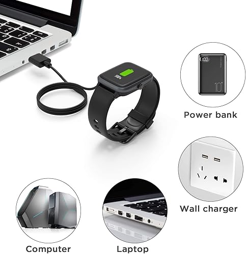 Miniatura 7 de Compatible con el cargador de reloj inteligente Hwagol, cable de carga USB magnético Lamshaw compatible con reloj inteligente Hwagol Z40 de 1.85