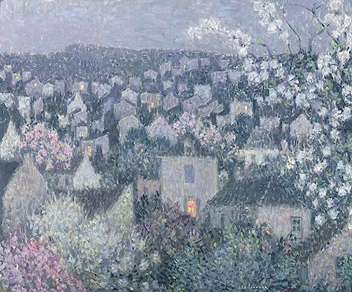 Soir de printemps par Henri Eugène Augustin Le Sidaner poster image sur toile