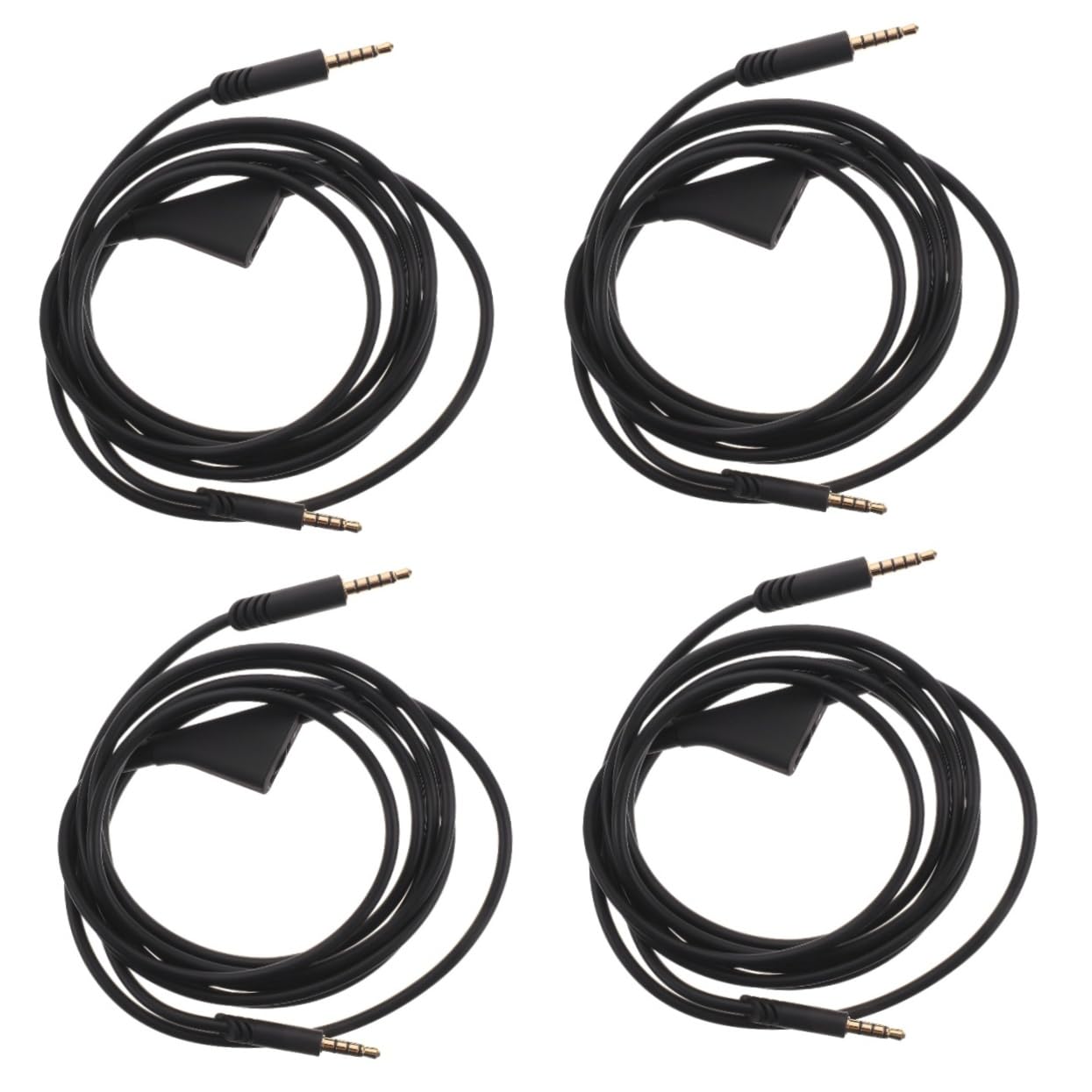 OSALADI 4pièces Câble Audio De Remplacement Pour Écouteurs Cordon Pratique Et Pour Expérience Audio Optimale Avec Prise Noire