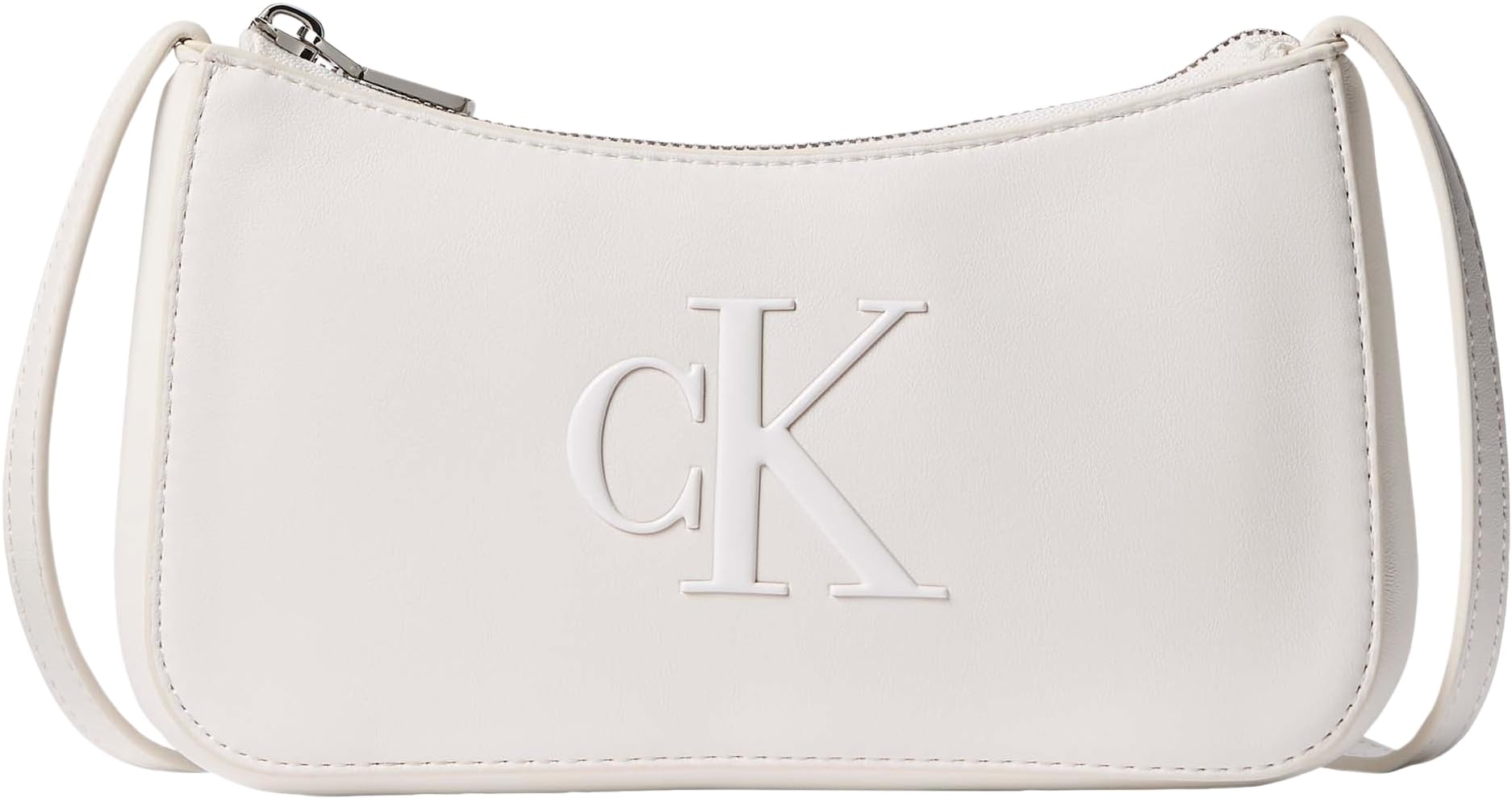 Calvin Klein Women's Bold Ck Mini Bag LV04F1125G, WHITE, One Size